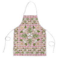 Squares Maile Leaf Apron Pink Palaka Hawaiian Quilt Pattern - Polynesian Pride