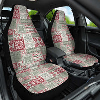 Mele Kalikimaka Hawaii Christmas Car Seat Cover Aloha Spirit with Hawaiian Quilt Pattern - Polynesian Pride