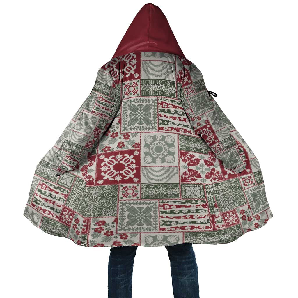 Mele Kalikimaka Hawaii Christmas Cloak Aloha Spirit with Hawaiian Quilt Pattern - Polynesian Pride