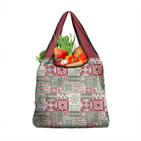 Mele Kalikimaka Hawaii Christmas Grocery Bag Aloha Spirit with Hawaiian Quilt Pattern - Polynesian Pride