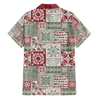 Mele Kalikimaka Hawaii Christmas Hawaiian Shirt Aloha Spirit with Hawaiian Quilt Pattern - Polynesian Pride