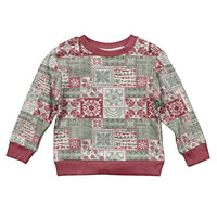 Mele Kalikimaka Hawaii Christmas Kid Ugly Christmas Sweater Aloha Spirit with Hawaiian Quilt Pattern - Polynesian Pride