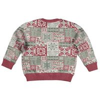 Mele Kalikimaka Hawaii Christmas Kid Ugly Christmas Sweater Aloha Spirit with Hawaiian Quilt Pattern - Polynesian Pride