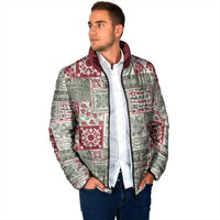 Mele Kalikimaka Hawaii Christmas Padded Jacket Aloha Spirit with Hawaiian Quilt Pattern - Polynesian Pride