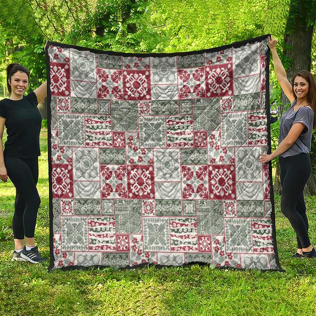 Mele Kalikimaka Hawaii Christmas Quilt Aloha Spirit with Hawaiian Quilt Pattern - Polynesian Pride