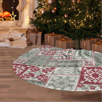 Mele Kalikimaka Hawaii Christmas Tree Skirt Aloha Spirit with Hawaiian Quilt Pattern - Polynesian Pride