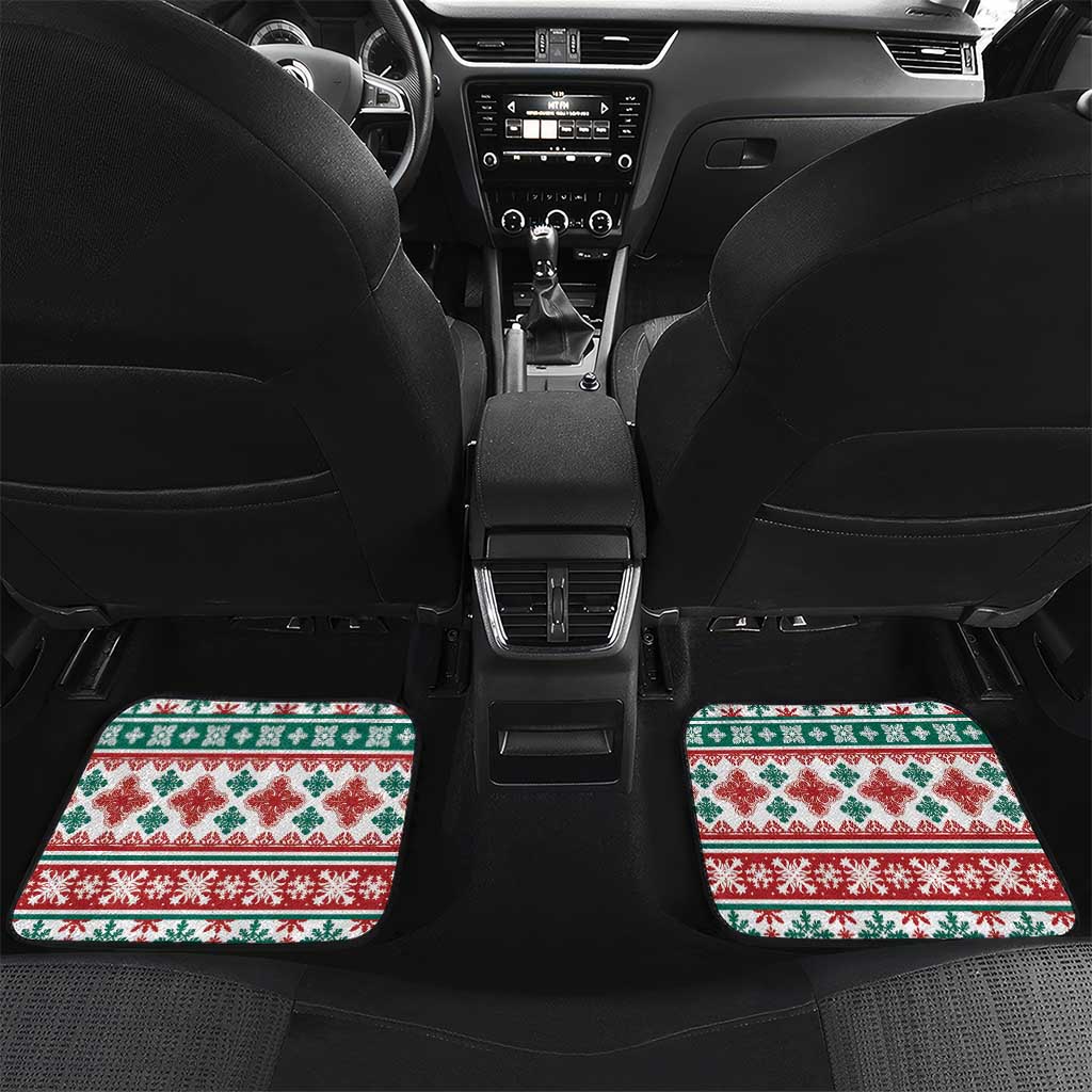 Mele Kalikimaka Hawaii Christmas Car Mats Hawaiian Quilt Pattern Style - Polynesian Pride