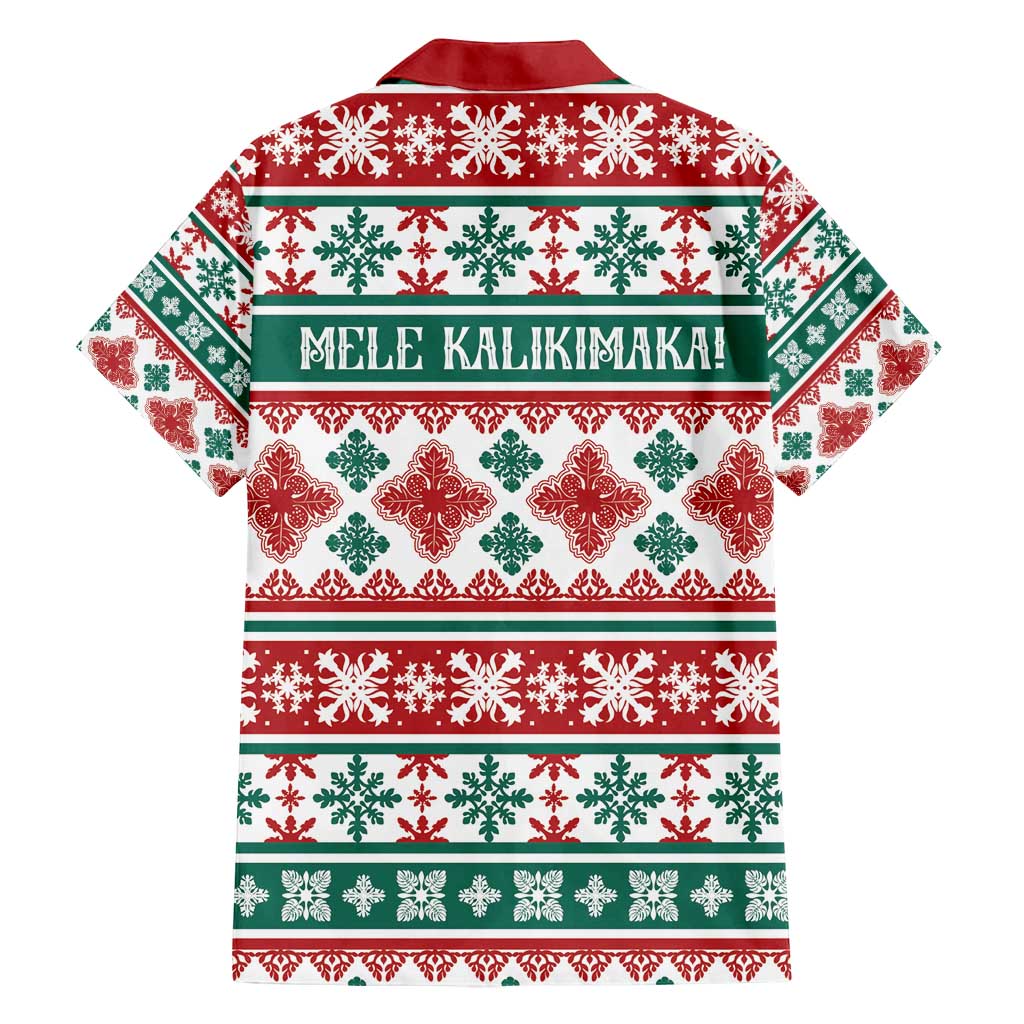 Mele Kalikimaka Hawaii Christmas Family Matching Puletasi and Hawaiian Shirt Hawaiian Quilt Pattern Style - Polynesian Pride