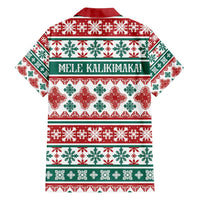 Mele Kalikimaka Hawaii Christmas Family Matching Tank Maxi Dress and Hawaiian Shirt Hawaiian Quilt Pattern Style - Polynesian Pride