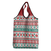 Mele Kalikimaka Hawaii Christmas Grocery Bag Hawaiian Quilt Pattern Style - Polynesian Pride