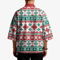 Mele Kalikimaka Hawaii Christmas Kimono Hawaiian Quilt Pattern Style - Polynesian Pride