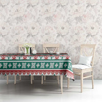 Mele Kalikimaka Hawaii Christmas Tablecloth Hawaiian Quilt Pattern Style - Polynesian Pride