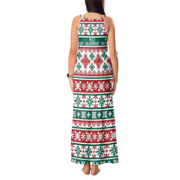 Mele Kalikimaka Hawaii Christmas Tank Maxi Dress Hawaiian Quilt Pattern Style - Polynesian Pride