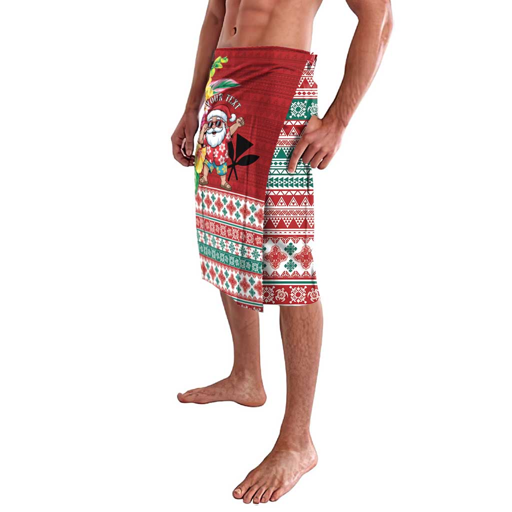 Santa Surf Mele Kalikimaka Personalized Lavalava Aloha Tropical Christmas Vibes - Polynesian Pride