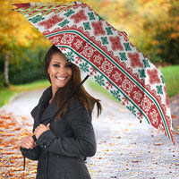 Santa Surf Mele Kalikimaka Personalized Umbrella Aloha Tropical Christmas Vibes - Polynesian Pride