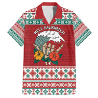 Shaka Sign Skull Mele Kalikimaka Personalized Family Matching Long Sleeve Bodycon Dress and Hawaiian Shirt Hawaiian Quilt Pattern - Polynesian Pride