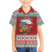 Shaka Sign Skull Mele Kalikimaka Personalized Family Matching Puletasi and Hawaiian Shirt Hawaiian Quilt Pattern - Polynesian Pride