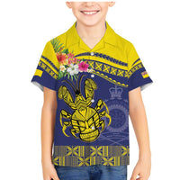 Niue Coconut Crab Family Matching Mermaid Dress and Hawaiian Shirt Rock of Polynesia