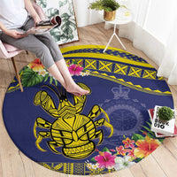 Niue Coconut Crab Round Carpet Rock of Polynesia LT9 - Polynesian Pride