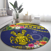 Niue Coconut Crab Round Carpet Rock of Polynesia LT9 - Polynesian Pride