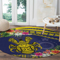 Niue Coconut Crab Round Carpet Rock of Polynesia LT9 - Polynesian Pride