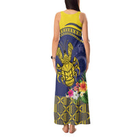 Niue Coconut Crab Tank Maxi Dress Rock of Polynesia