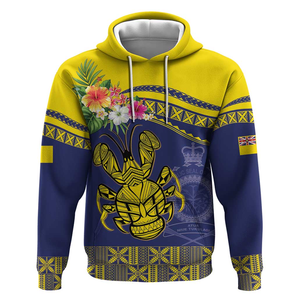 Niue Coconut Crab Zip Hoodie Rock of Polynesia