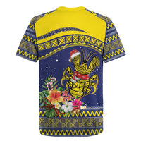 Monuina e Kilisimasi Niue Christmas Rugby Jersey Niuean Tribal Pattern