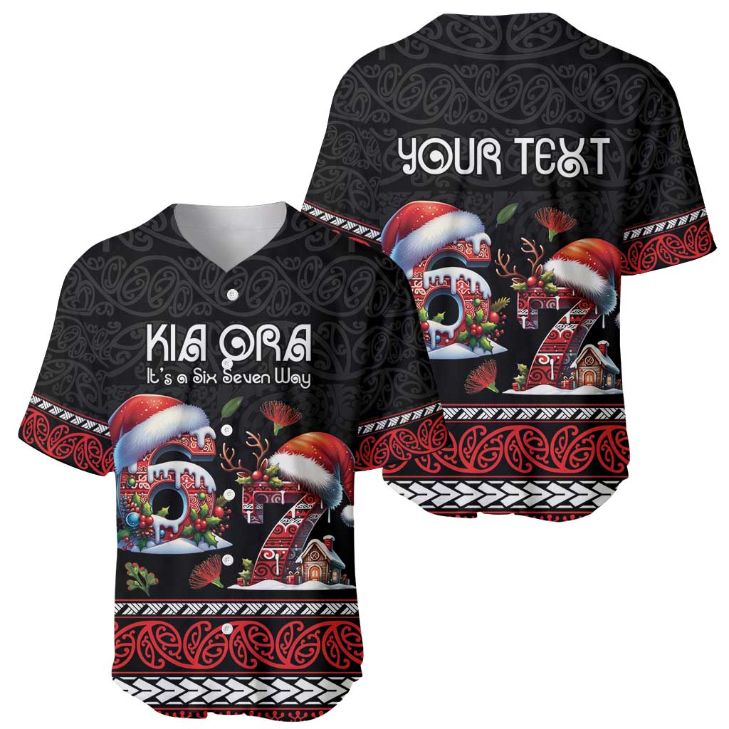 Aotearoa Six Seven Personalized Baseball Jersey New Zealand Funny Christmas - Polynesian Pride