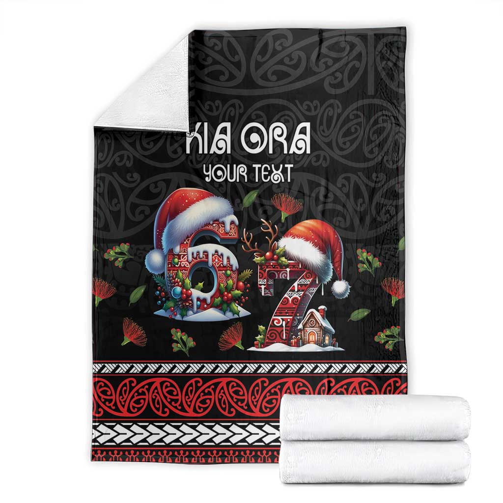 Aotearoa Six Seven Personalized Blanket New Zealand Funny Christmas - Polynesian Pride