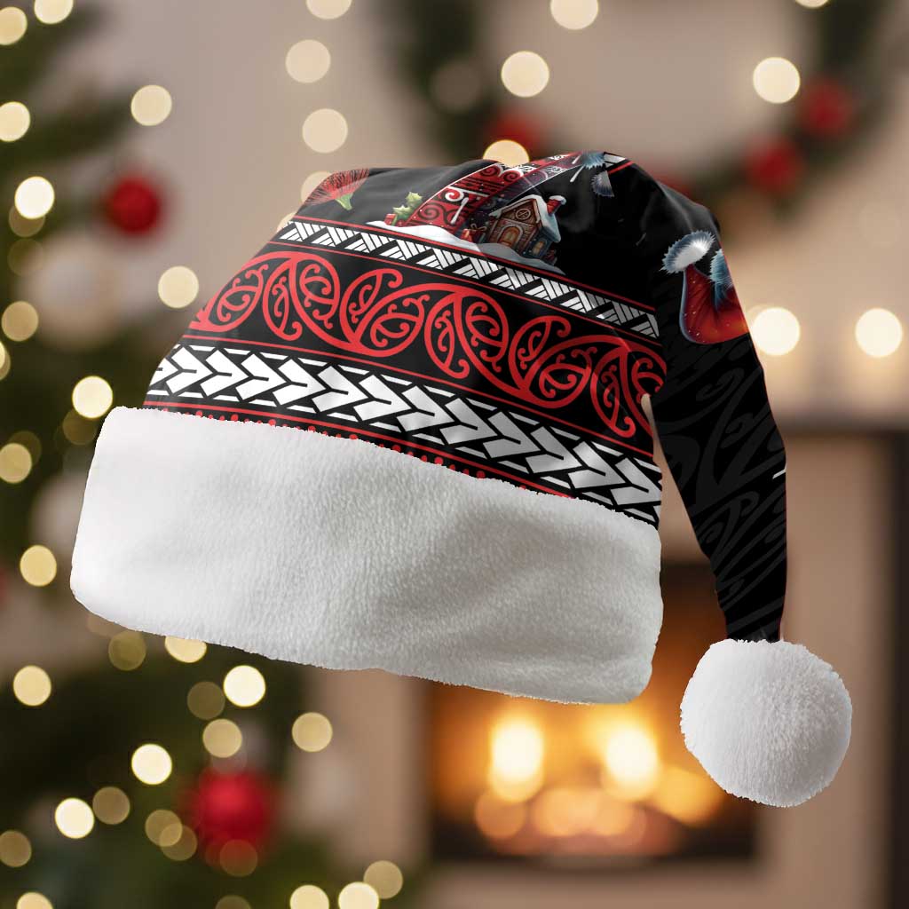 Aotearoa Six Seven Personalized Christmas Santa Hat New Zealand Funny Christmas - Polynesian Pride