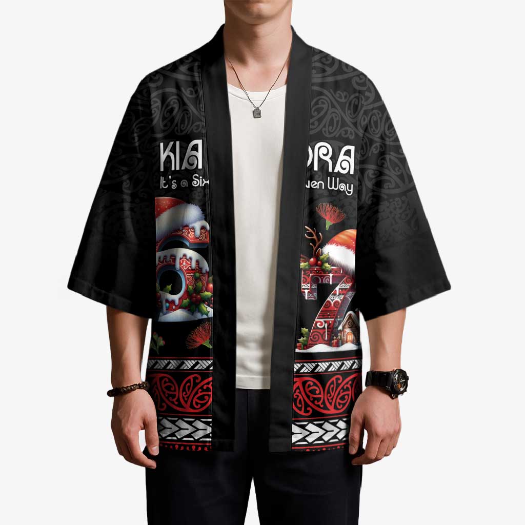 Aotearoa Six Seven Personalized Kimono New Zealand Funny Christmas - Polynesian Pride