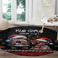 Aotearoa Six Seven Personalized Round Carpet New Zealand Funny Christmas - Polynesian Pride