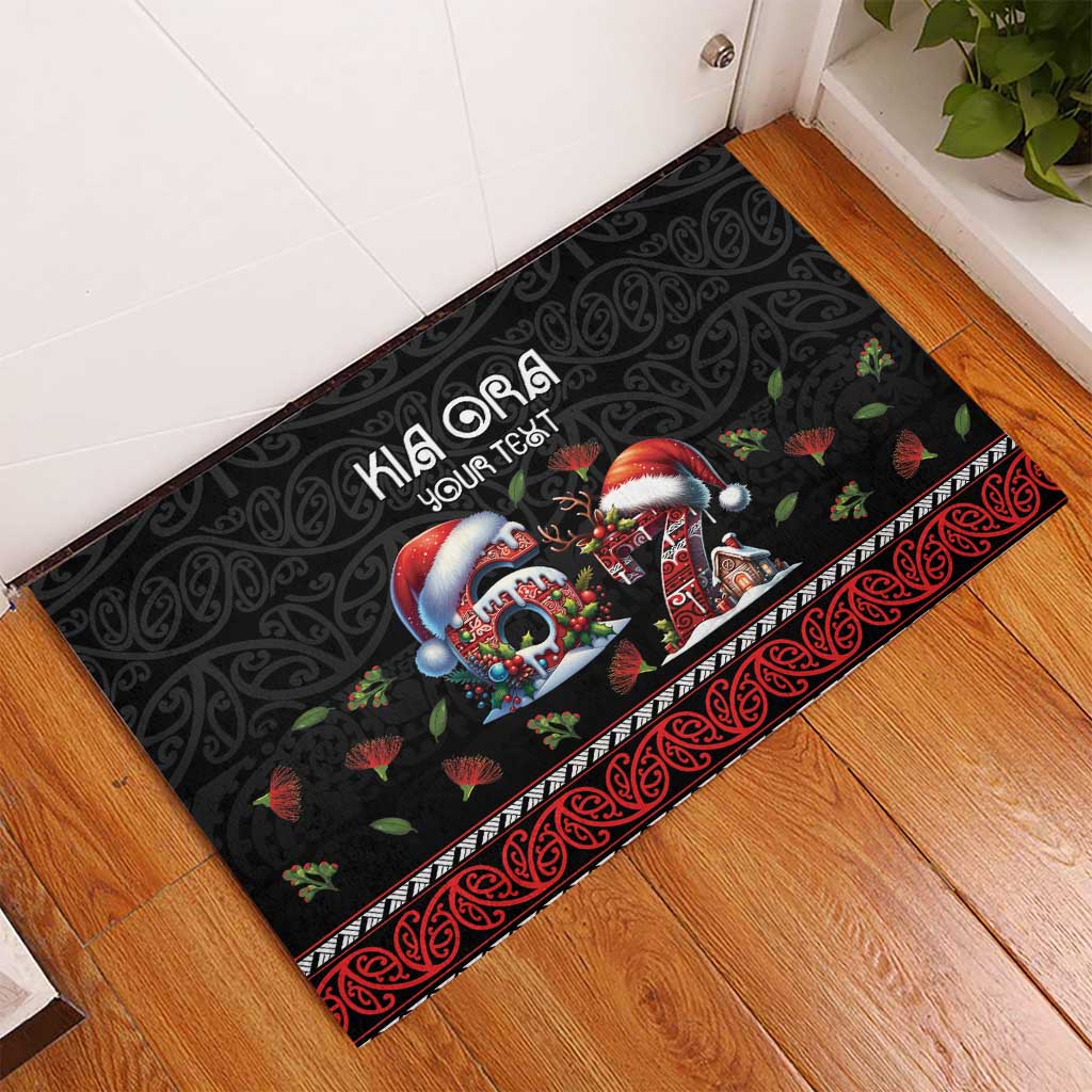 Aotearoa Six Seven Personalized Rubber Doormat New Zealand Funny Christmas LT9 - Polynesian Pride