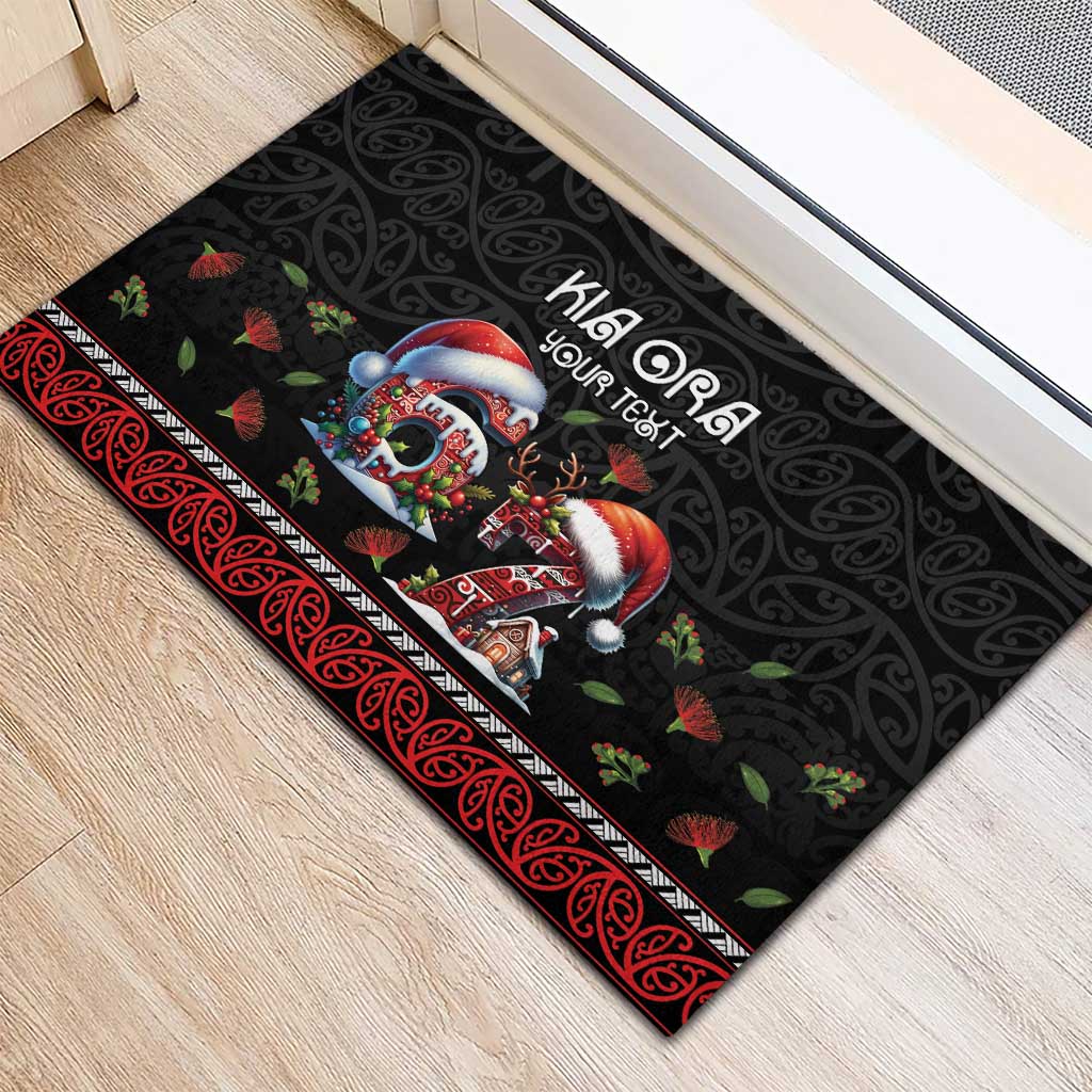Aotearoa Six Seven Personalized Rubber Doormat New Zealand Funny Christmas LT9 - Polynesian Pride