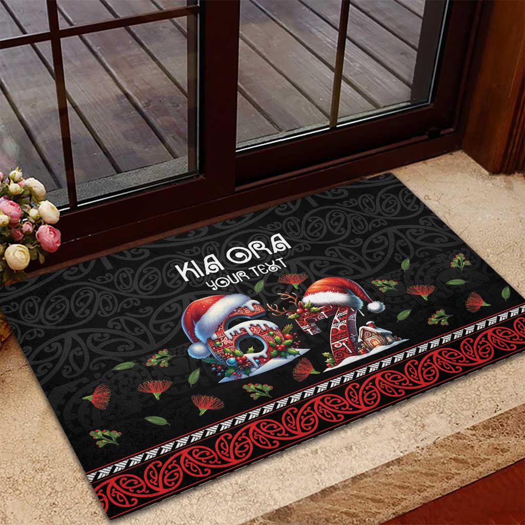 Aotearoa Six Seven Personalized Rubber Doormat New Zealand Funny Christmas LT9 - Polynesian Pride