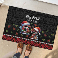 Aotearoa Six Seven Personalized Rubber Doormat New Zealand Funny Christmas LT9 - Polynesian Pride