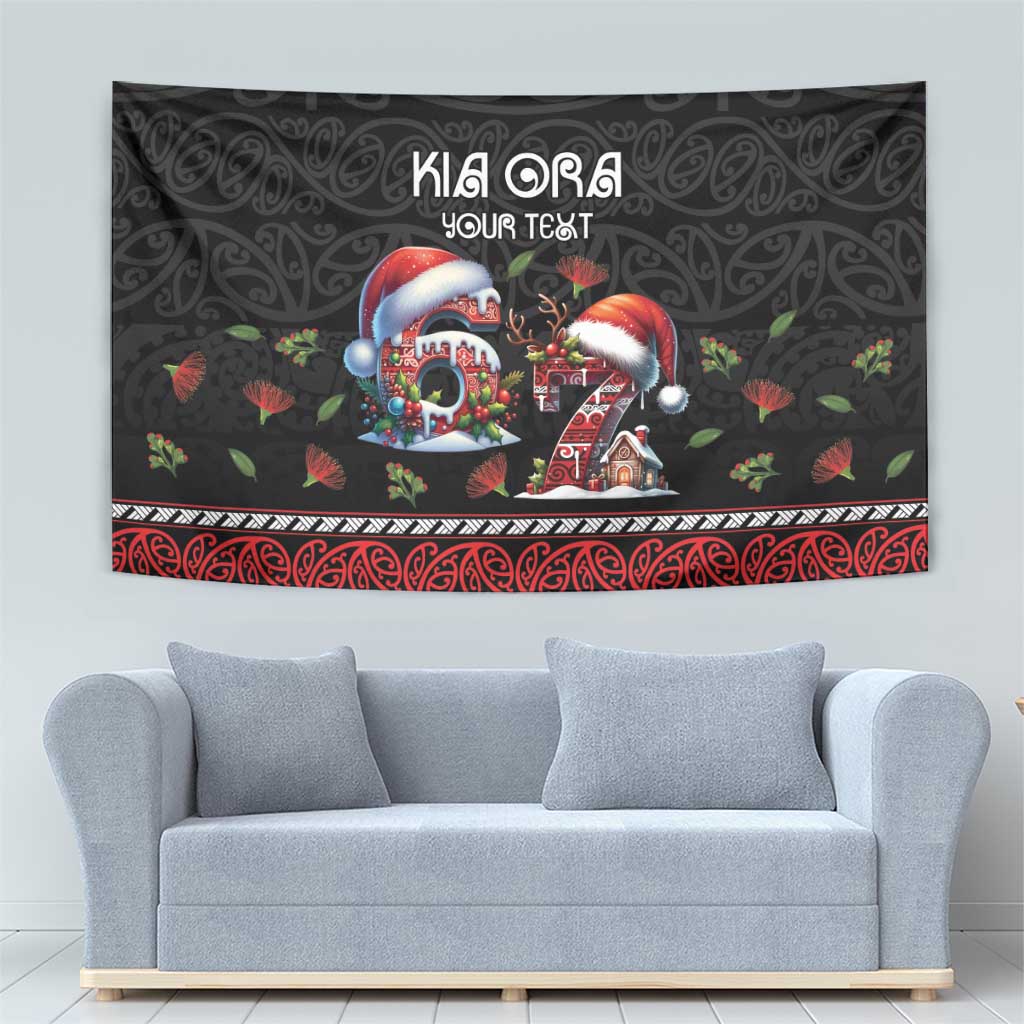 Aotearoa Six Seven Personalized Tapestry New Zealand Funny Christmas LT9 - Polynesian Pride