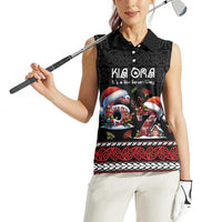 Aotearoa Six Seven Personalized Women Sleeveless Polo Shirt New Zealand Funny Christmas LT9 - Polynesian Pride