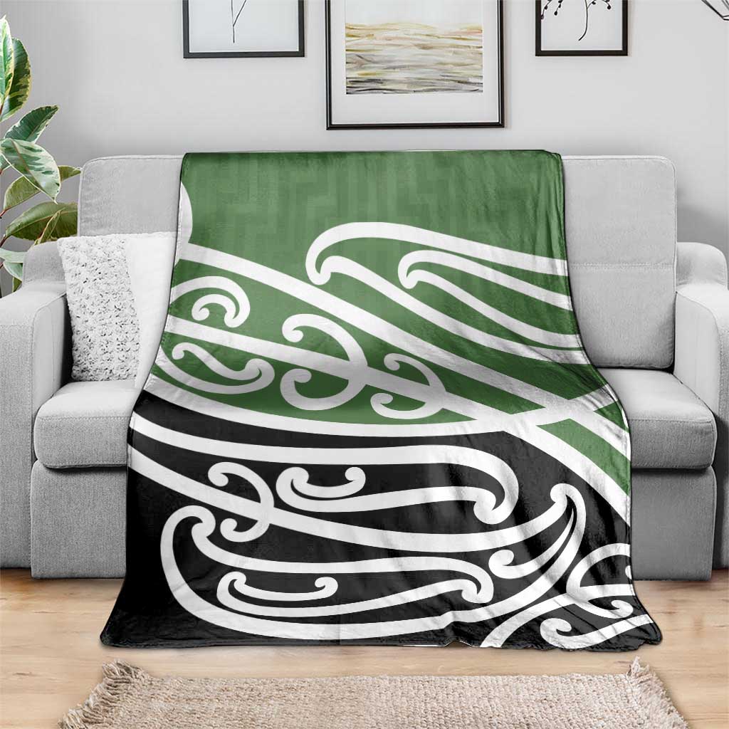 Green Fern New Zealand Kowhai Ngutukak Blanket - Polynesian Pride