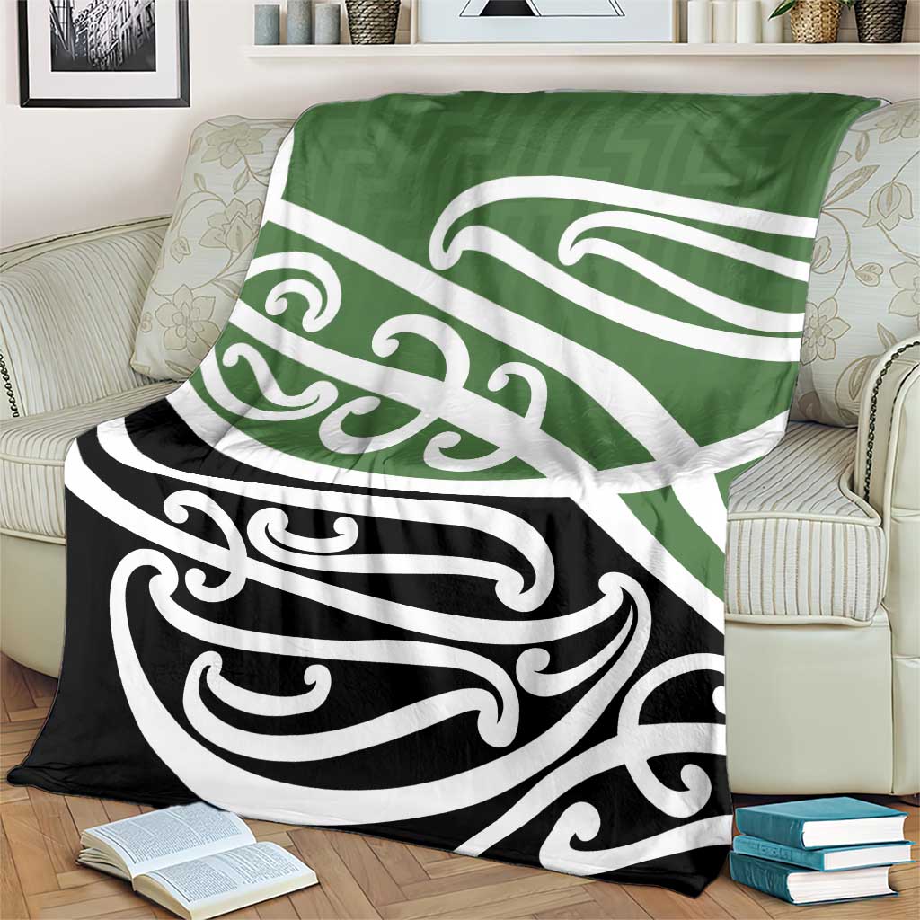Green Fern New Zealand Kowhai Ngutukak Blanket - Polynesian Pride