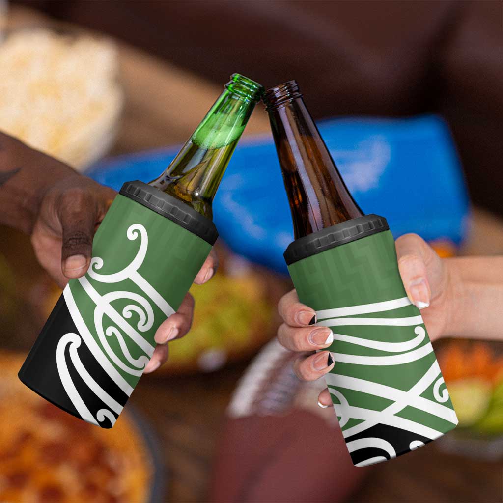 Green Fern New Zealand Kowhai Ngutukak 4 in 1 Can Cooler Tumbler - Polynesian Pride