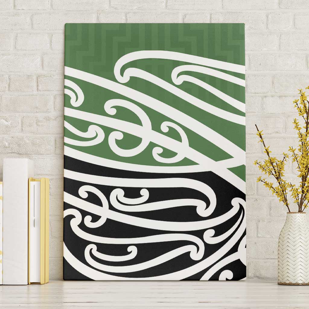Green Fern New Zealand Kowhai Ngutukak Canvas Wall Art - Polynesian Pride