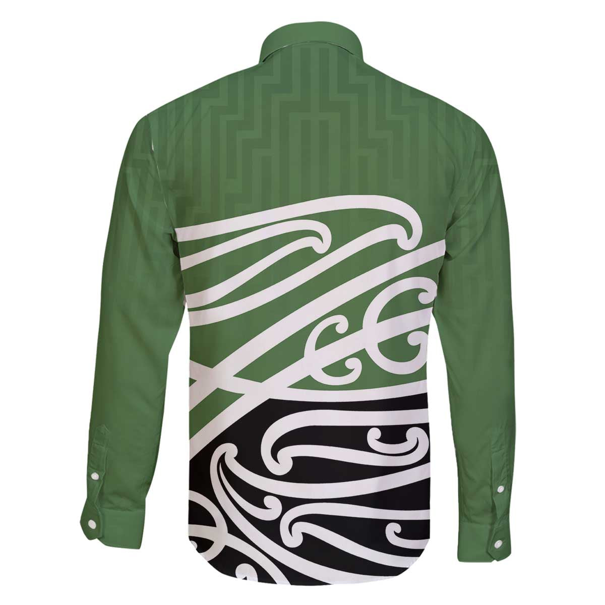 Green Fern New Zealand Kowhai Ngutukak Family Matching Off The Shoulder Long Sleeve Dress and Hawaiian Shirt - Polynesian Pride