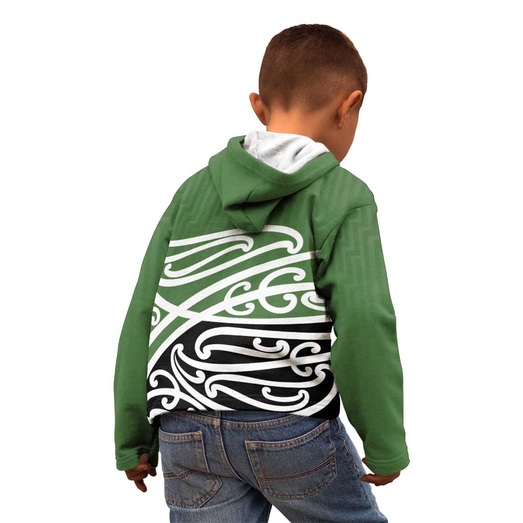 Green Fern New Zealand Kowhai Ngutukak Kid Hoodie - Polynesian Pride