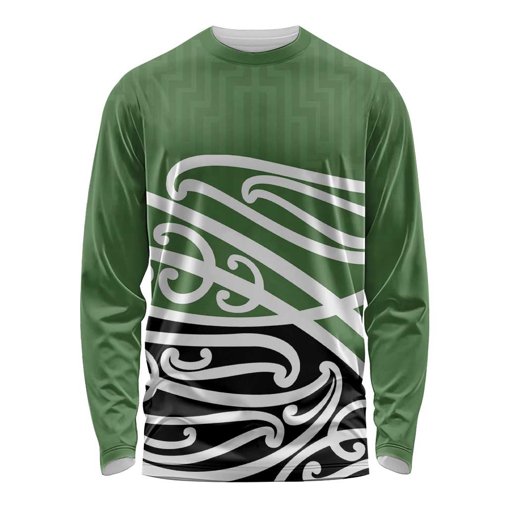 Green Fern New Zealand Kowhai Ngutukak Long Sleeve Shirt - Polynesian Pride