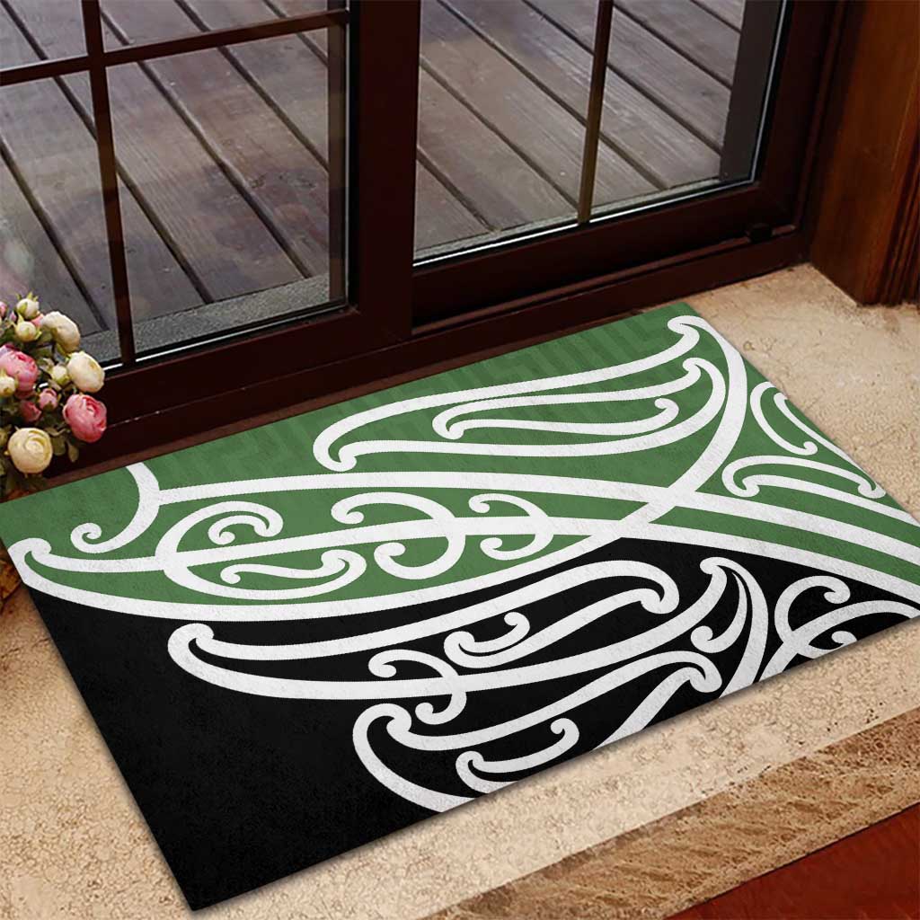 Green Fern New Zealand Kowhai Ngutukak Rubber Doormat LT9 - Polynesian Pride