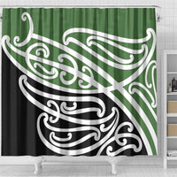 Green Fern New Zealand Kowhai Ngutukak Shower Curtain - Polynesian Pride