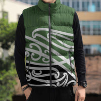 Green Fern New Zealand Kowhai Ngutukak Sleeveless Puffer Jacket LT9 - Polynesian Pride