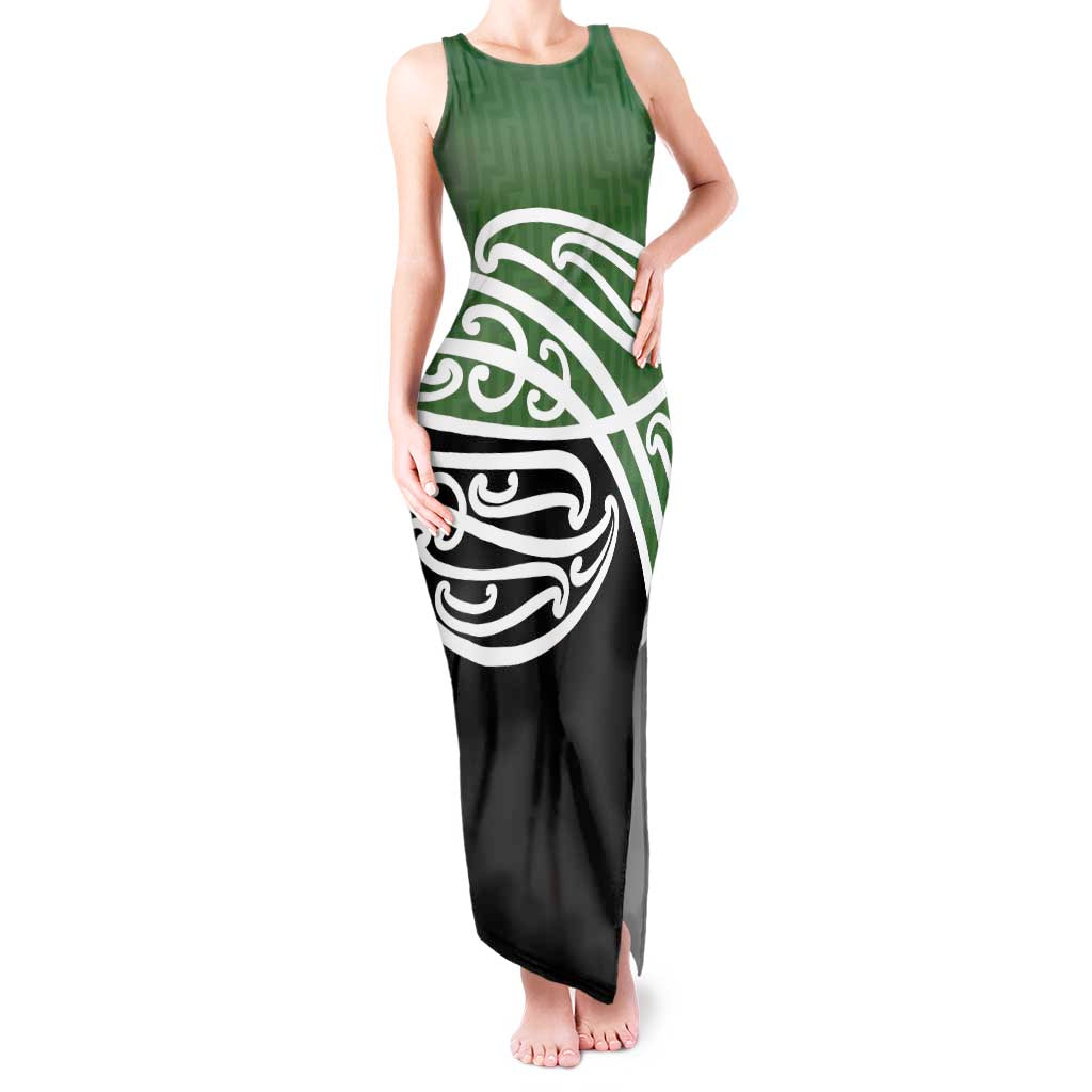Green Fern New Zealand Kowhai Ngutukak Tank Maxi Dress - Polynesian Pride